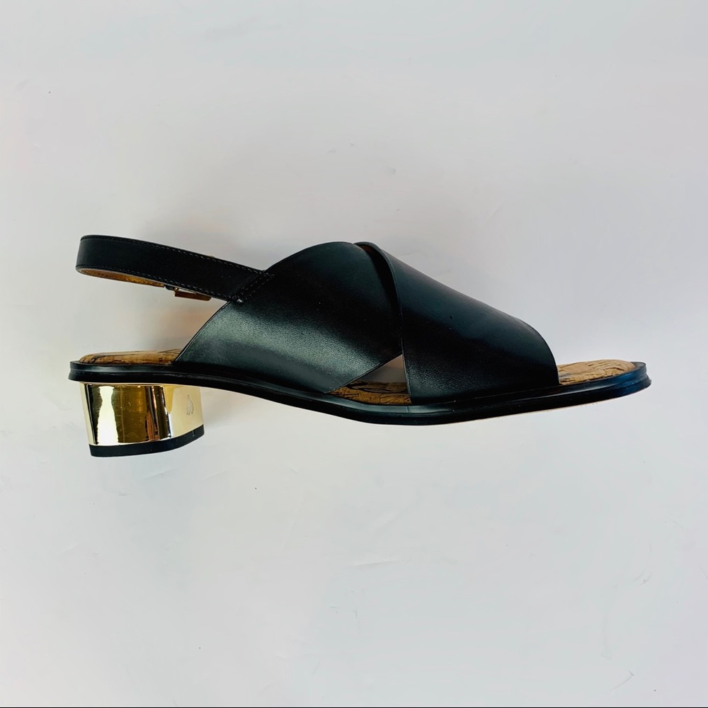 Sam Edelman Heels 7.5 Slingback Vegan Gold Heels - Picture 3 of 8